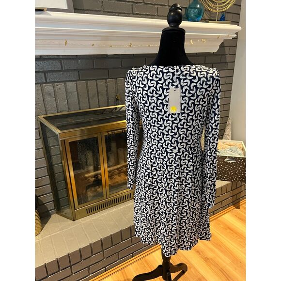 Boden Navy Patterned Dress - Picture 5 of 7